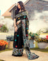 Sudathi Ready To Wear Black Printed Cotton Saree